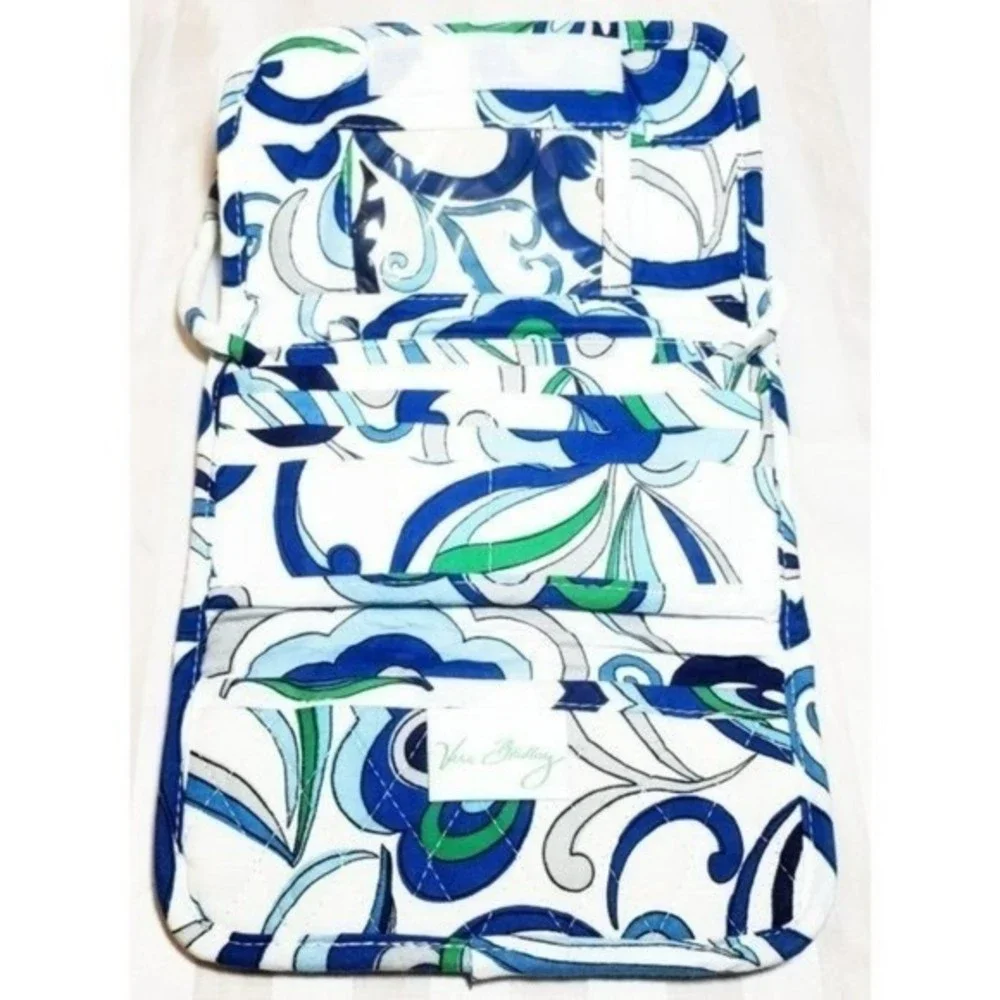 Vera Bradley Wallet Purse Bag Mediteranean Fold over Crossbody - Picture 5 of 10